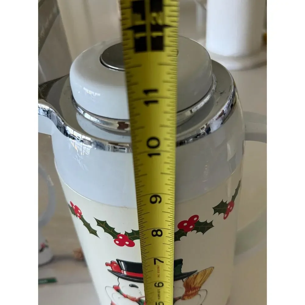 Vintage HomeTrends Snowman Holiday Thermal Carafe (1 Quart) With Box